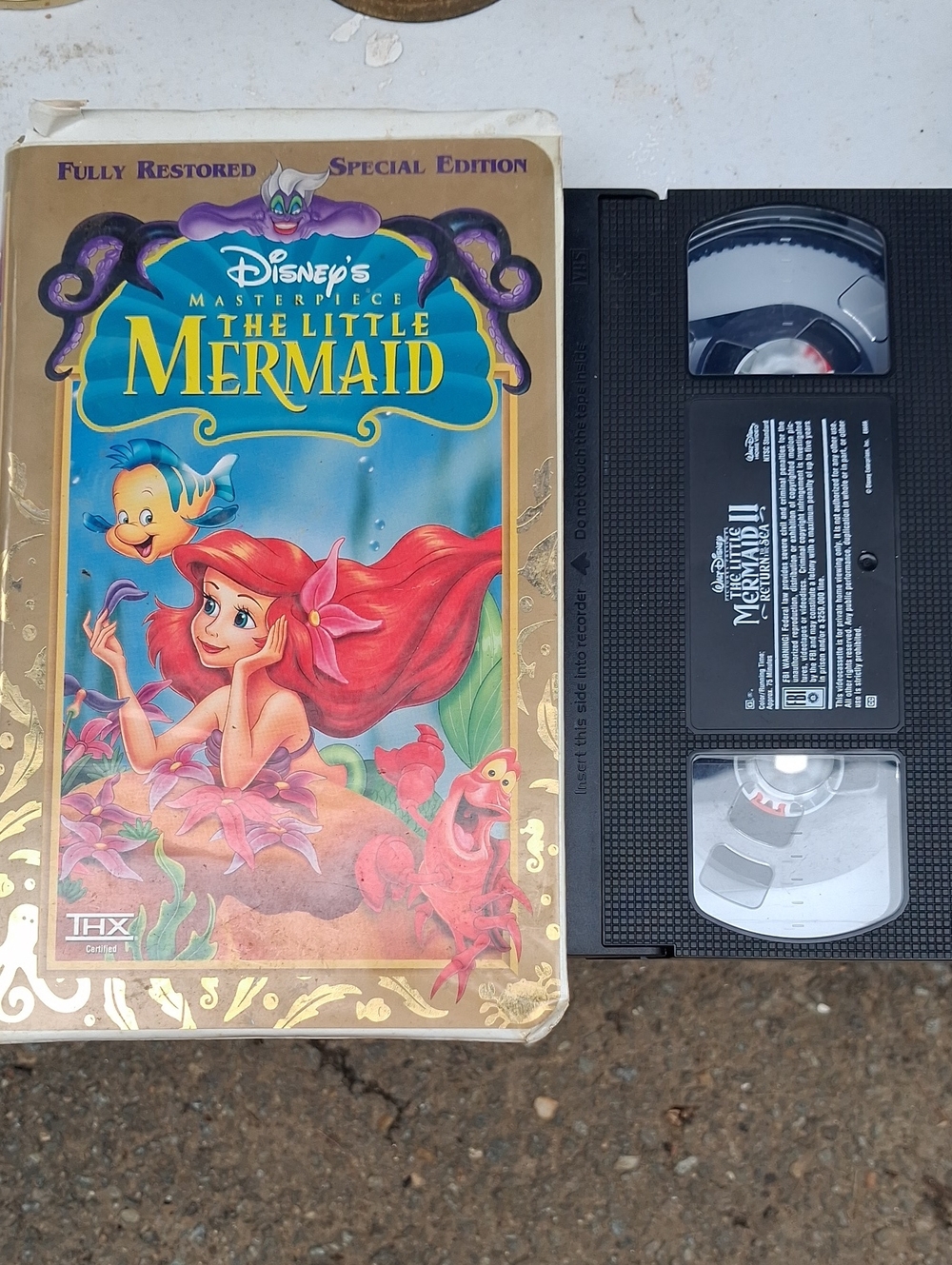 Disney The Little Mermaid VHS — Teal, Red & Gold Cover